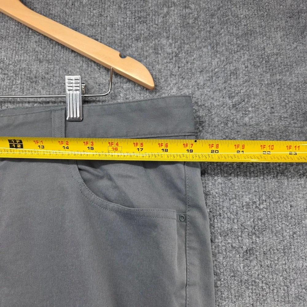 Peter Millar Crown Sport Mens Iron Grey Performance 5-Pocket Pants 38x32